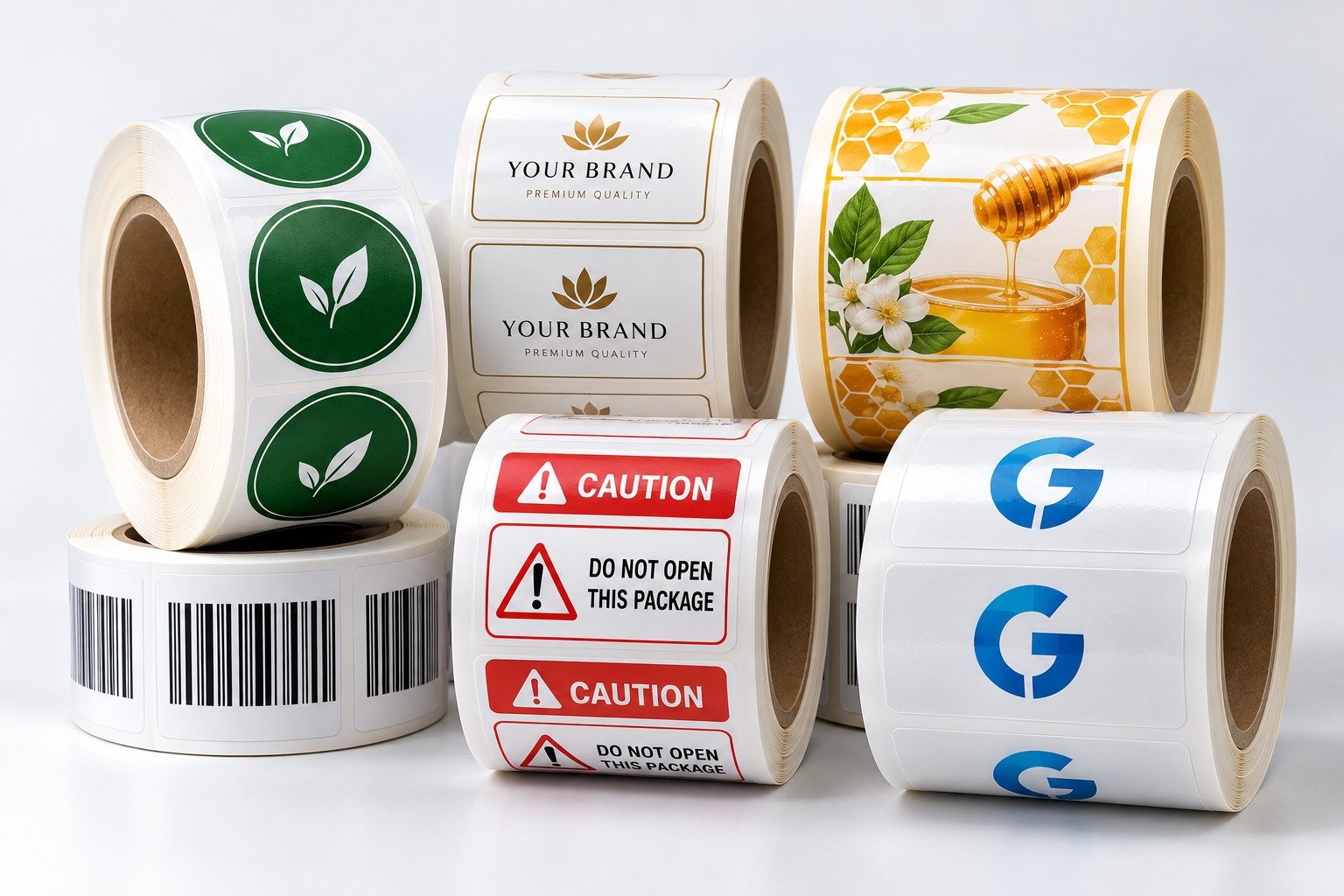 Self-adhesive label guide