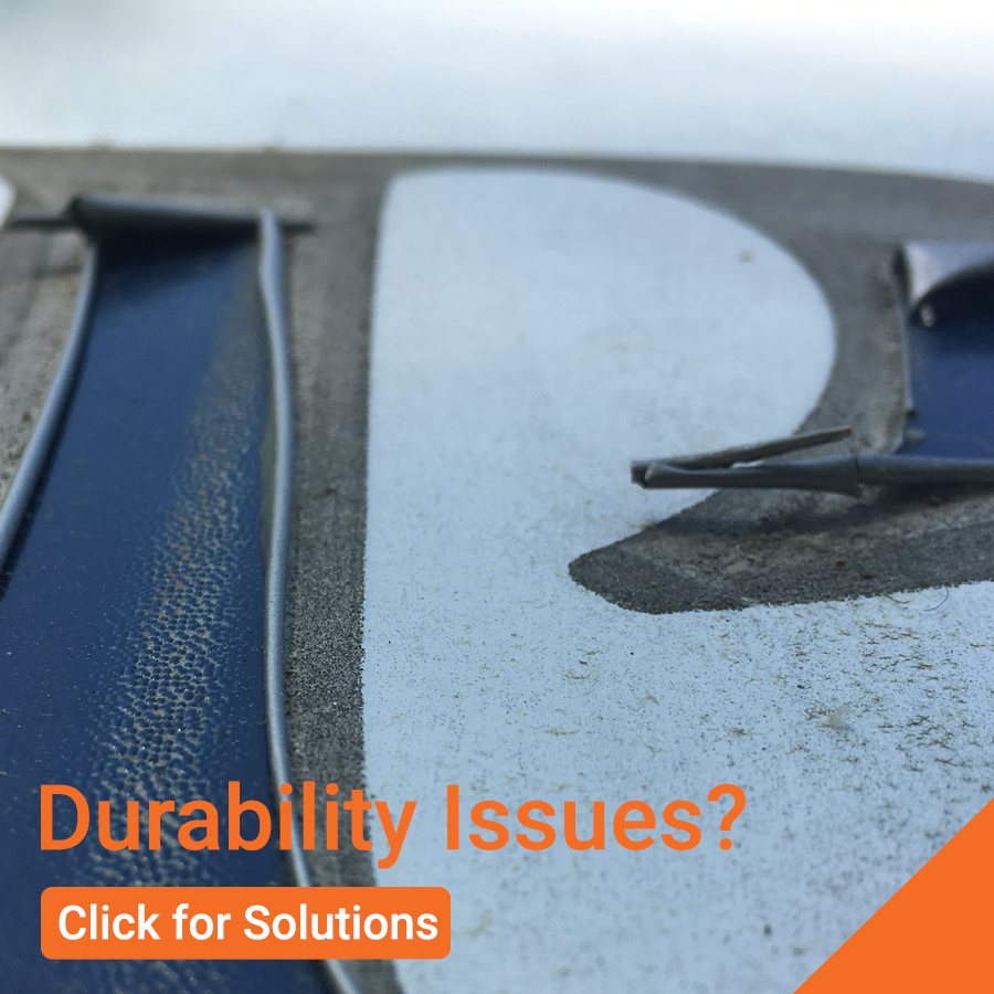 Matte and glossy laminated stickers for durable branded applications