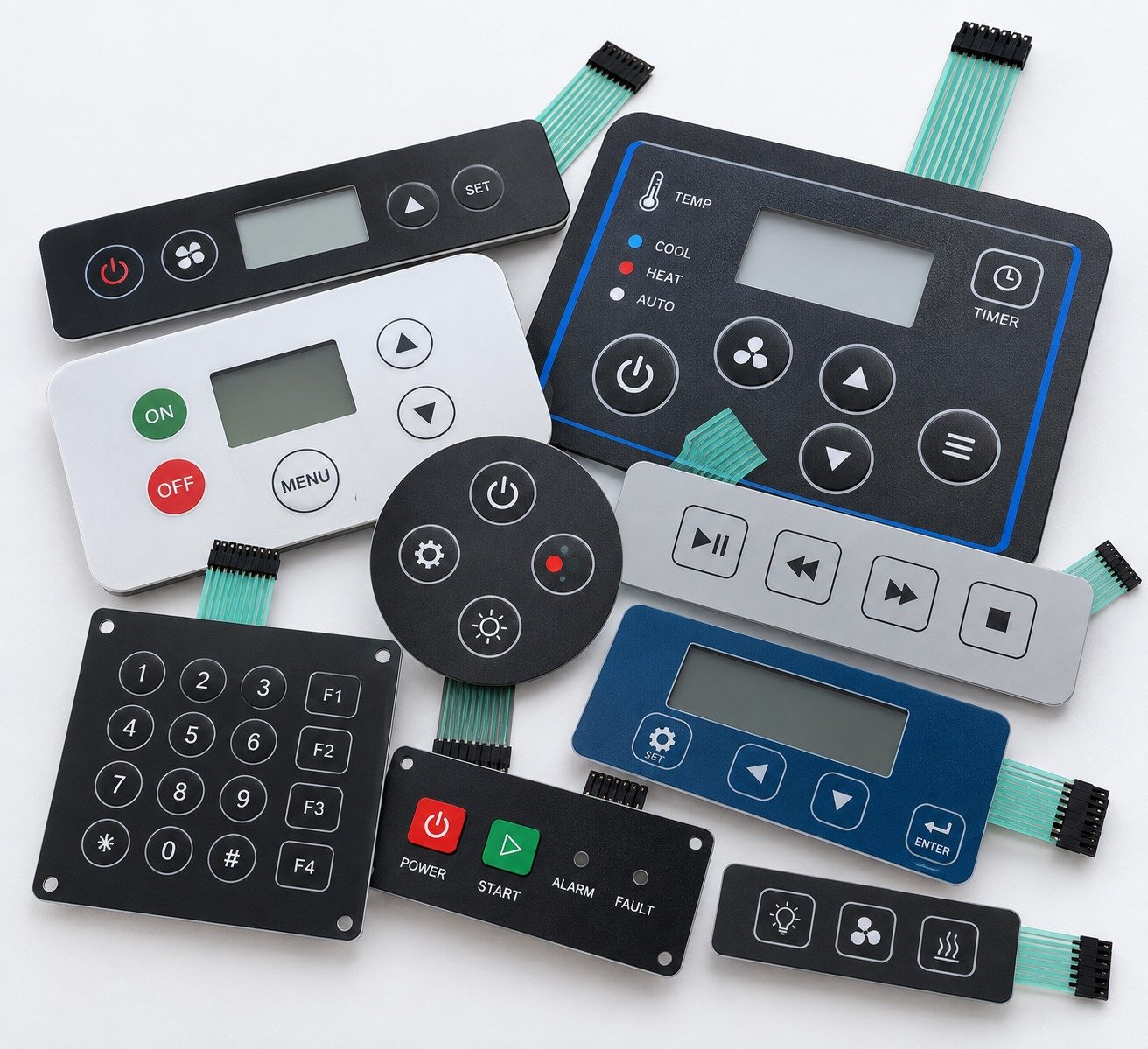 Embossed / Tactile Membrane Switches product construction