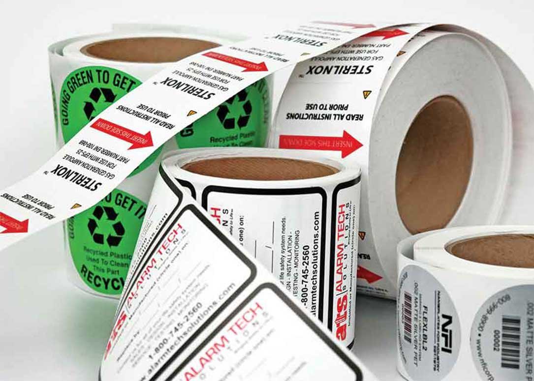 Buyer checking a label roll